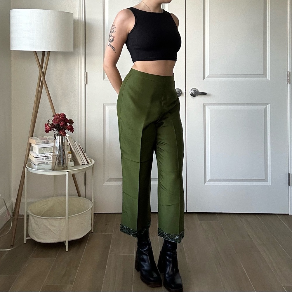 Y2K ICE Silk Beaded Pants